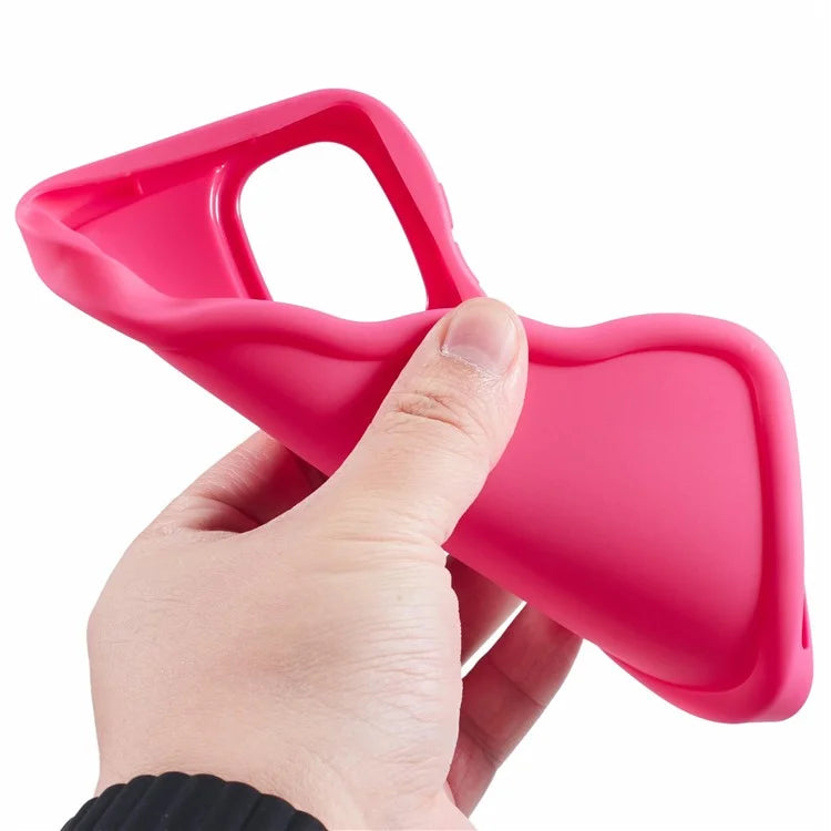 XL Series For Samsung Galaxy A13 4G Case Solid Color Mobile Phone TPU Cover Wavy Edge