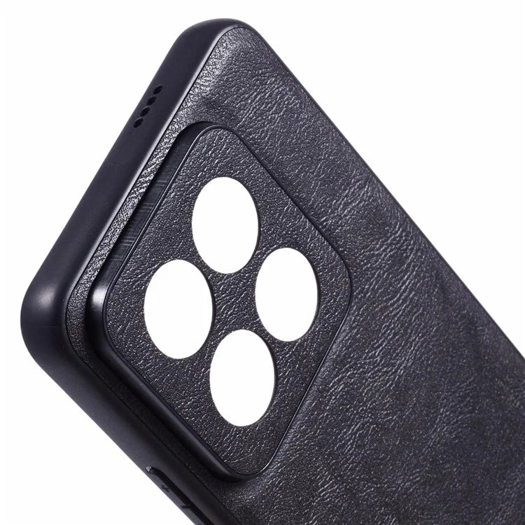 X-LEVEL Bojue-3 Series For Xiaomi 14 Pro Slim Case Leather+PC+TPU Hybrid Phone Cover