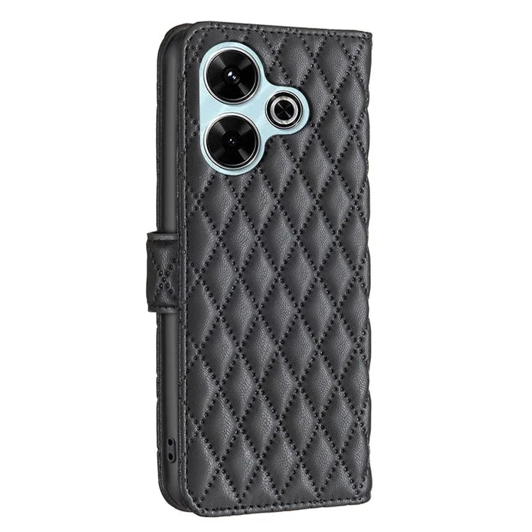 BINFEN COLOR BF Style-14 For Xiaomi Redmi 13 4G / Poco M6 4G Leather Case Wallet Phone Cover