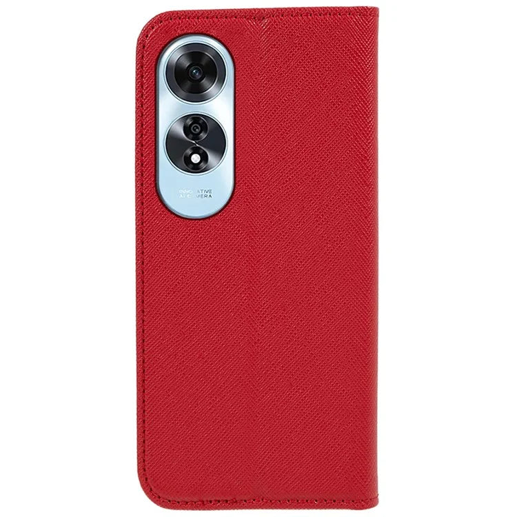 For Oppo A60 4G Case Strong Magnetic Closing Leather Phone Cover
