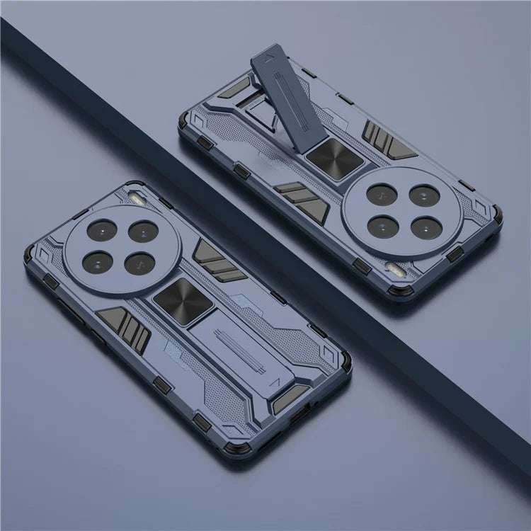 For vivo X100s 5G Case with Kickstand PC + TPU Shockproof Phone Cover