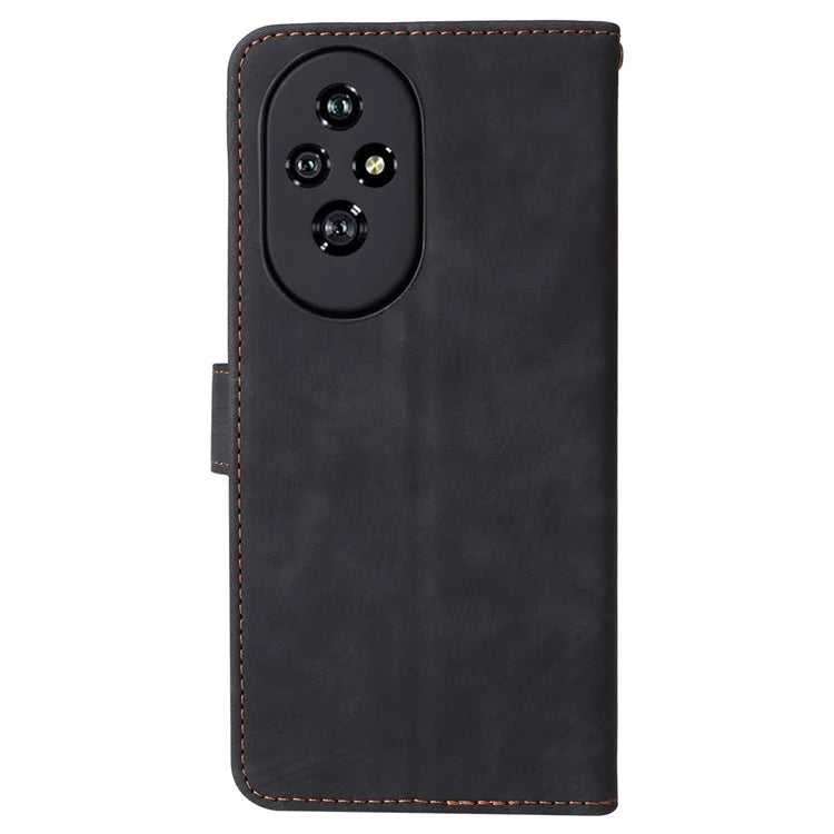 For Honor 200 5G Case PU Leather RFID Blocking Card Slots Wallet Phone Cover