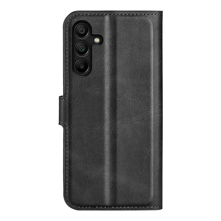 For Samsung Galaxy M15 5G Case Leather Magnetic Clasp Wallet Phone Cover Calf Texture
