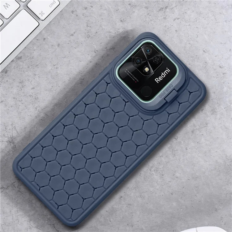 For Xiaomi Redmi 10C 4G Heat Dissipation Case TPU Phone Cover with Invisible Kickstand