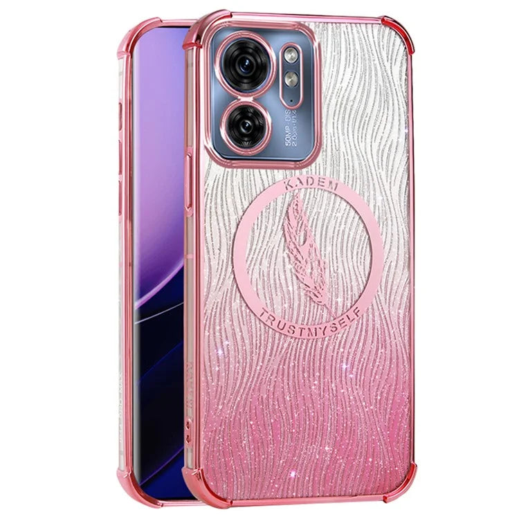 KADEM For Motorola Edge 40 5G Case Air-Cushion Corners TPU Bling Phone Cover