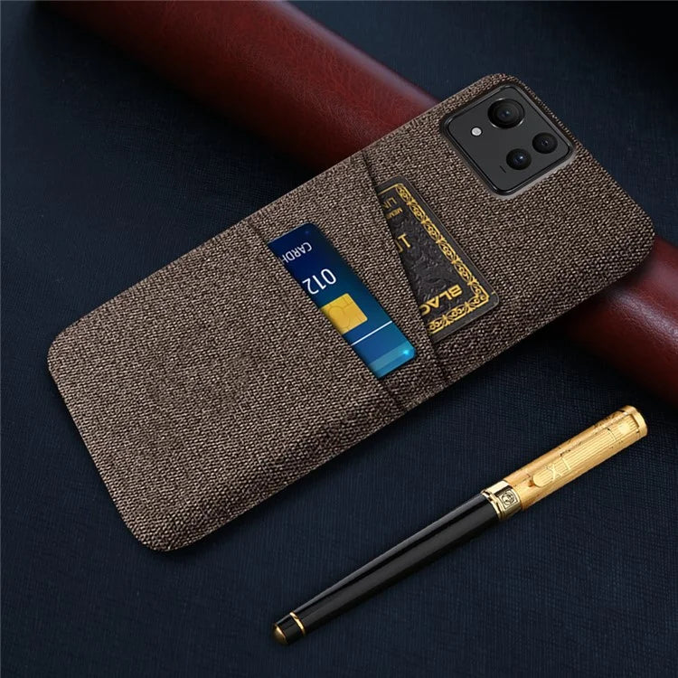 For Asus Zenfone 11 Ultra 5G Case Cloth Texture Anti-Scratch Phone Cover with Card Slots