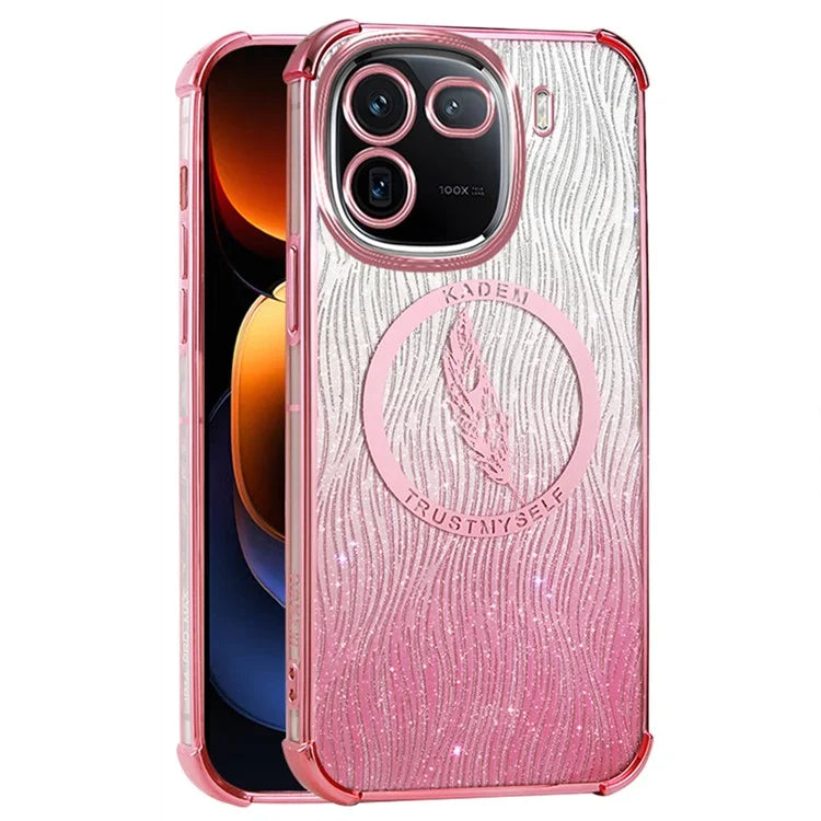 KADEM For vivo iQOO 12 Pro 5G Case Electroplating Glittery Soft TPU Phone Cover