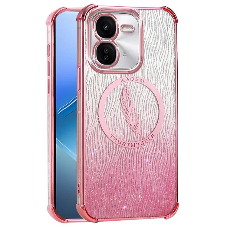 KADEM For vivo iQOO Z9x 5G TPU Case Electroplating Glittery Slim Phone Cover