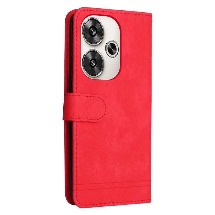 For Xiaomi Redmi Turbo 3 5G / Poco F6 5G Case Skin-Touch PU Leather Wallet Phone Cover