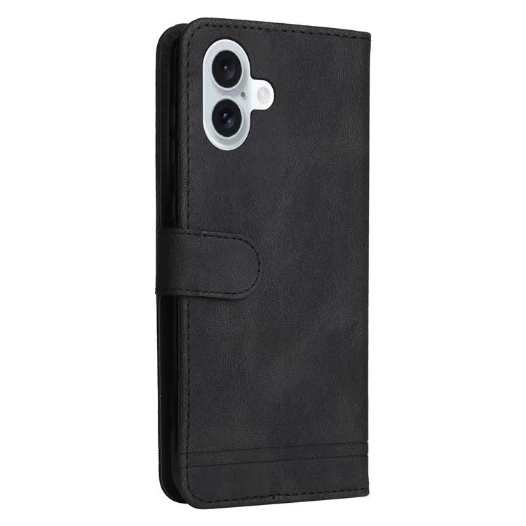 For iPhone 16 Plus Case Wallet Leather Phone Cover with Magnetic Clasp