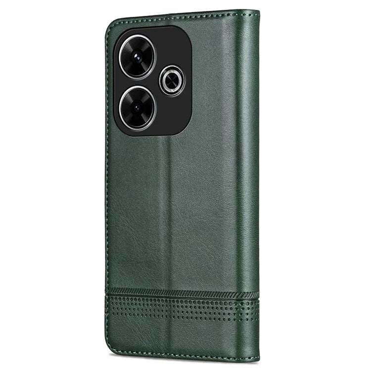 AZNS For Xiaomi Redmi 13 4G / Redmi Note 13R 5G Leather Phone Case Magnetic Auto Closing