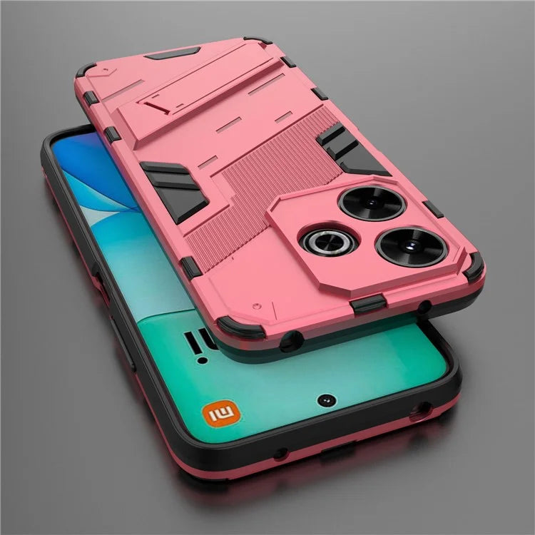 For Xiaomi Redmi 13 4G Case PC+TPU Shockproof Protective Phone Cover with Kickstand