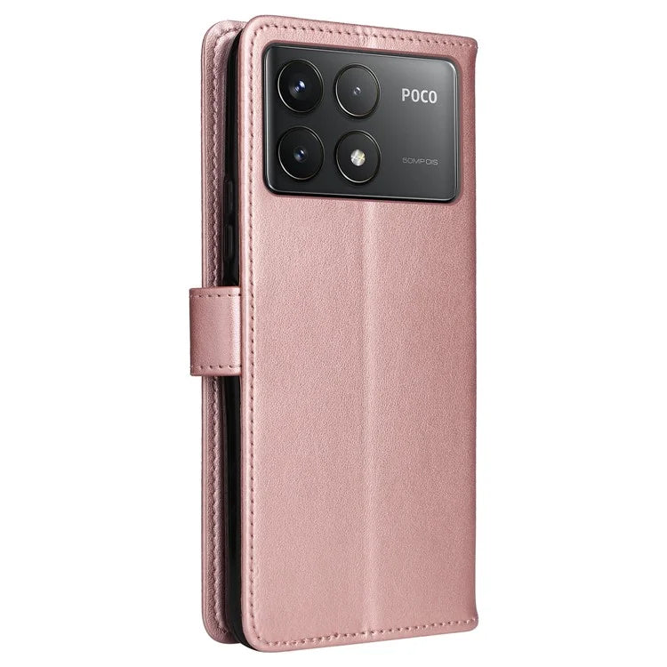KT Imprinting Flower Series-4 For Xiaomi Redmi K70 5G / K70 Pro 5G / Poco F6 Pro 5G Case Leather Phone Cover