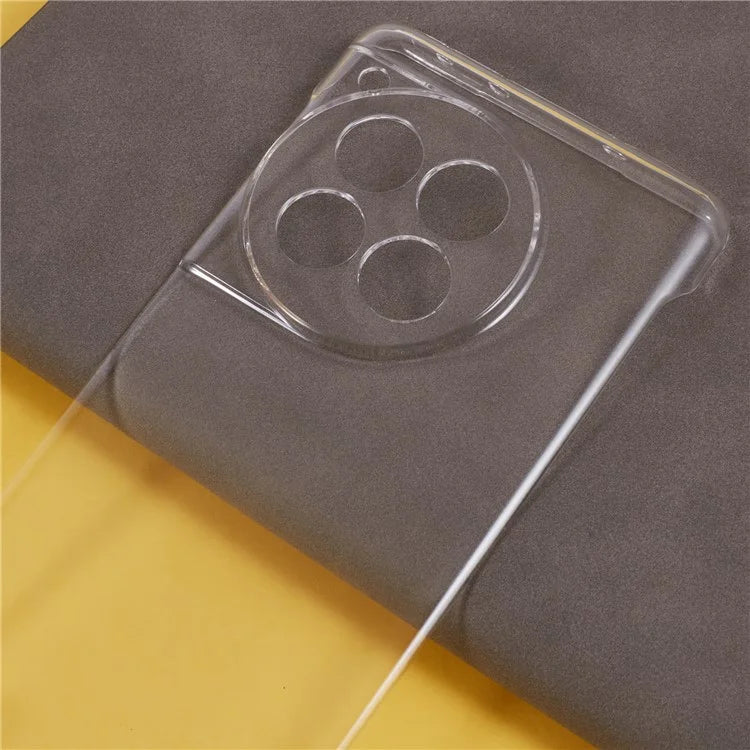For OnePlus Ace 3 5G / 12R 5G Frameless Case Transparent PC Phone Cover