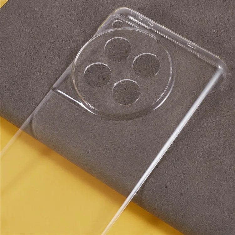 For OnePlus 12 5G Clear Case Borderless Protective PC Phone Cover