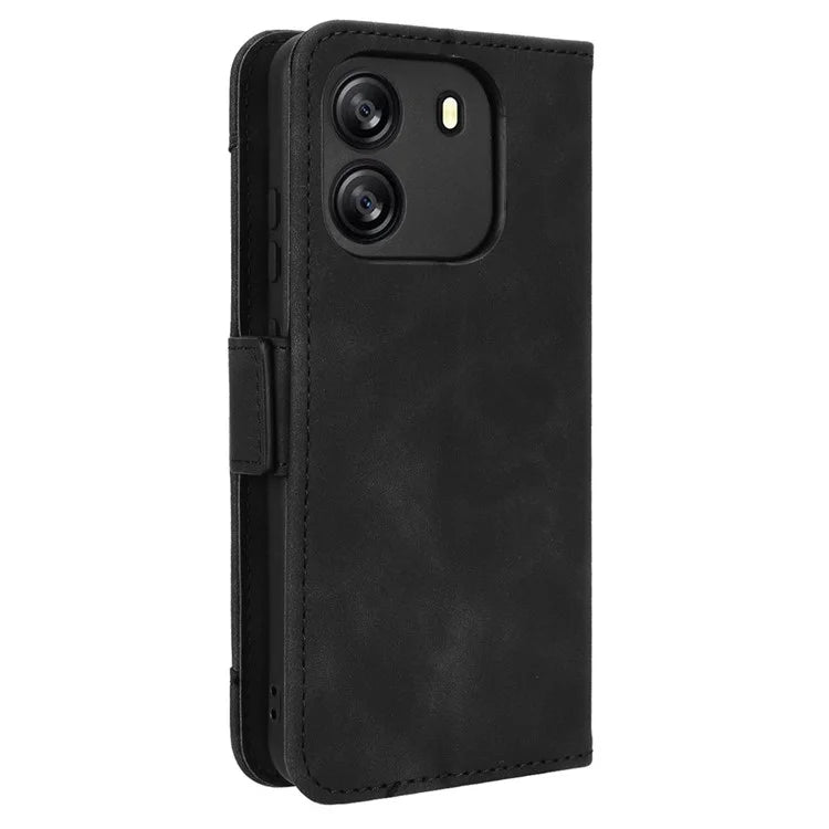 For Blackview Wave 6C Case Folio Stand Leather Phone Cover with Multiple Card Slots