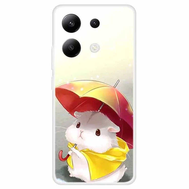 For Xiaomi Redmi Note 13 4G TPU Case Pattern Printing Anti-drop Phone Back Cover