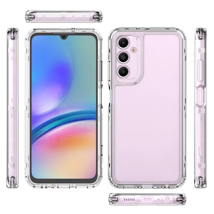 For Samsung Galaxy A05s 4G Clear Case Acrylic+TPU Phone Cover 3-in-1