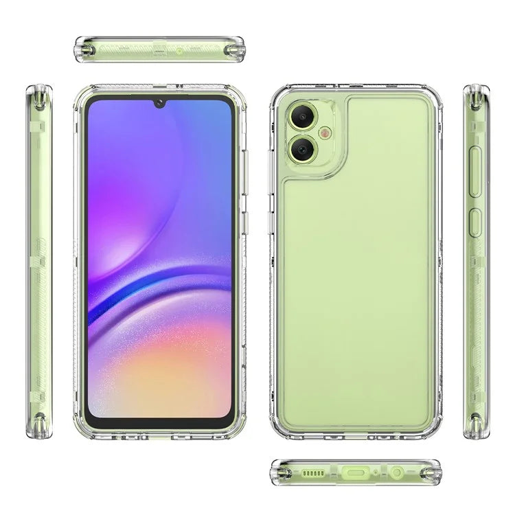 For Samsung Galaxy A05 4G Case Acrylic+TPU 3-in-1 Clear Phone Cover