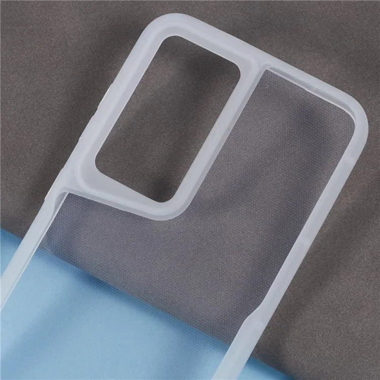 XL Series For Samsung Galaxy S23 TPU Case Matte Edge Clear Phone Cover (Big Rear Lens Hole)
