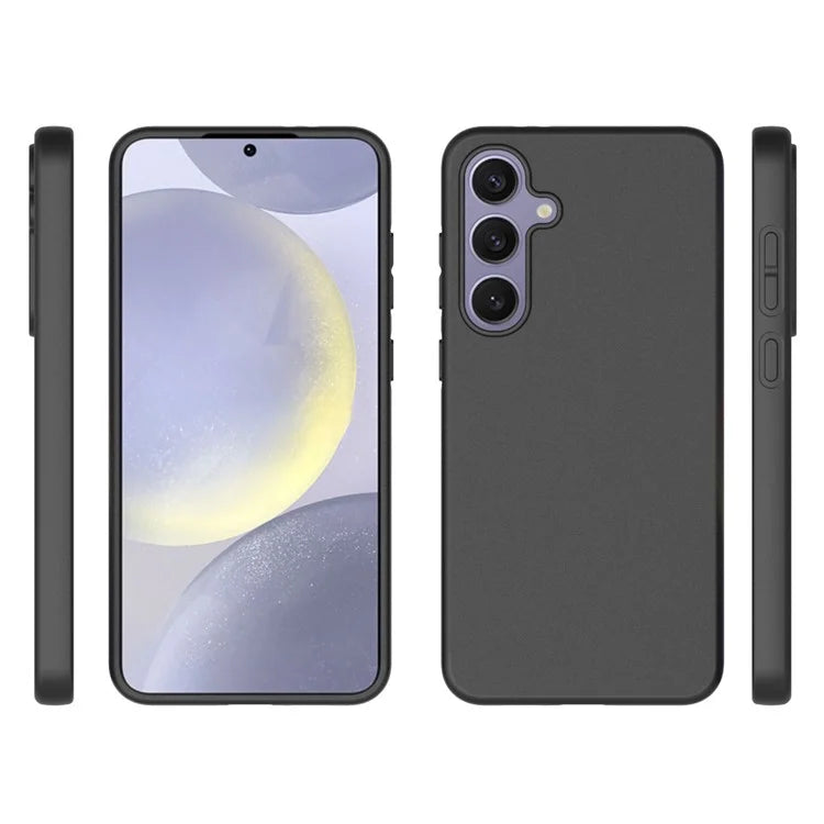 10Pcs / Pack for Samsung Galaxy S24 FE Case TPU Frosted Back Phone Cover, Anti-Fingerprint - Black