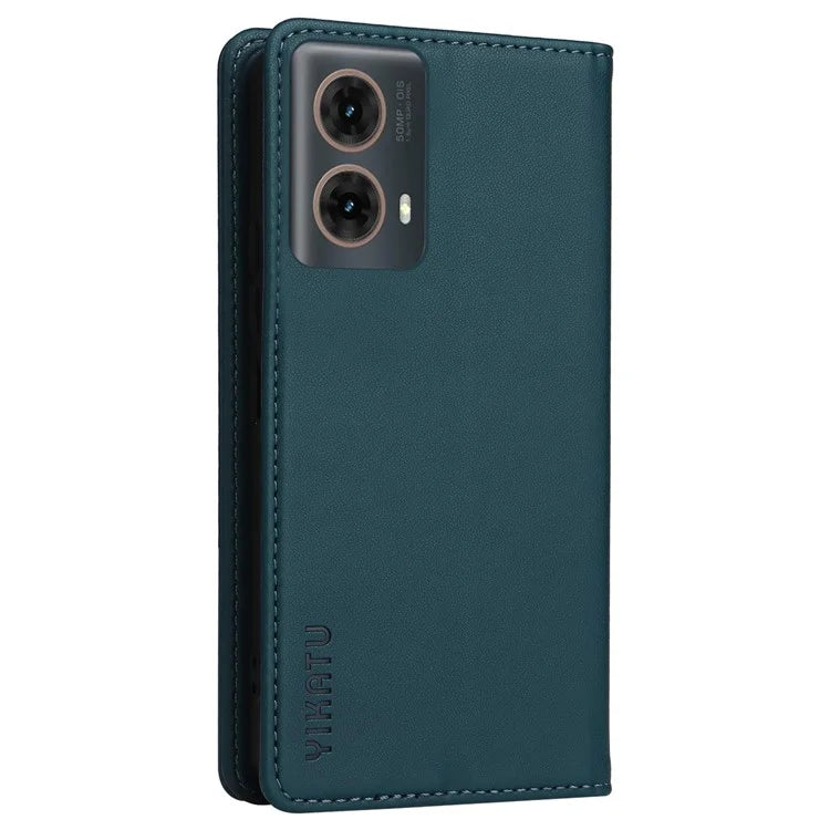 YIKATU YK-001 For Motorola Moto G85 5G / S50 Neo 5G Wallet Case Strong Magnetic Leather Phone Cover
