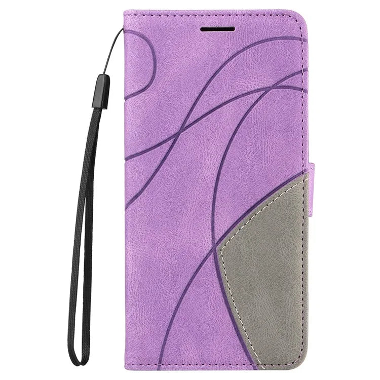 KT Leather Series-1 For Motorola Moto G85 5G / S50 Neo 5G Color Splicing Wallet Case Leather Phone Cover