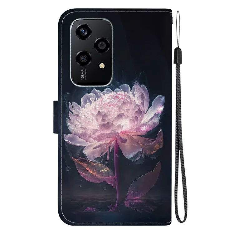 For Honor 200 Lite Stand Case Pattern Print Leather Wallet Phone Cover