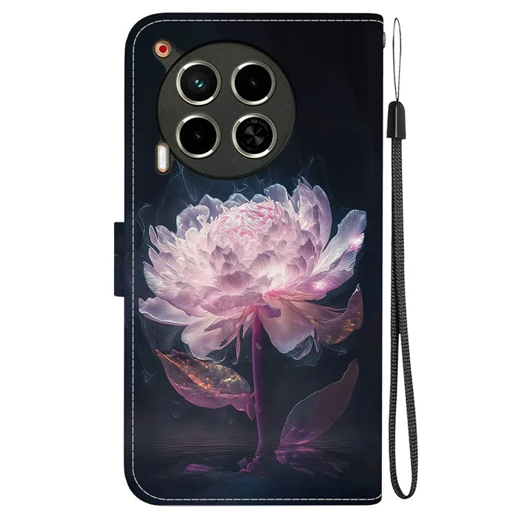 For TECNO Camon 30 4G / 30 5G Stand Case Pattern Print Leather Wallet Phone Cover
