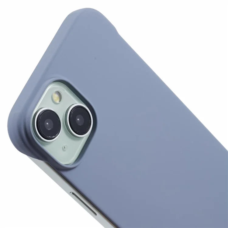 For iPhone 15 Frameless Case Minimalist Hard PC Phone Cover Skin-Touch