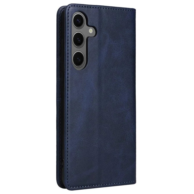 For Samsung Galaxy S24 Leather Case RFID Blocking Wallet Cover Magnetic Closing
