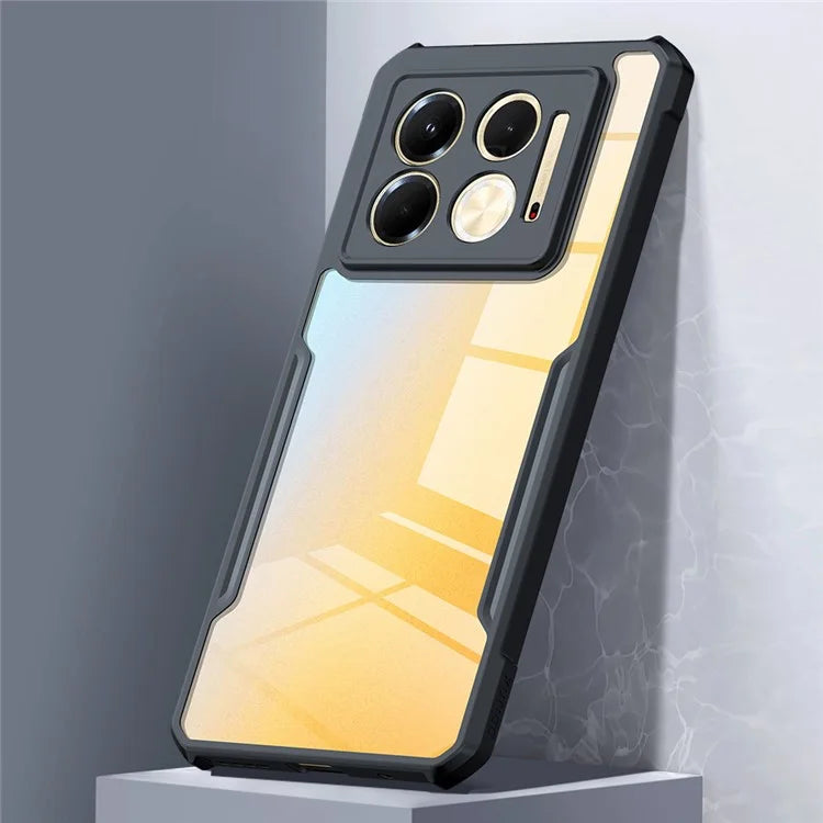 XUNDD For Infinix Note 40 5G Case Soft TPU Frame + Acrylic Clear Back Phone Cover