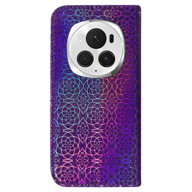 For Honor Magic6 Pro 5G Phone Case Dazzling Flower Protective Leather Cover