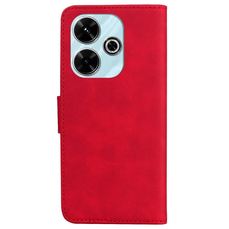 For Xiaomi Redmi 13 5G / 13 4G / Poco M6 4G Case Solid Color Leather Wallet Phone Cover