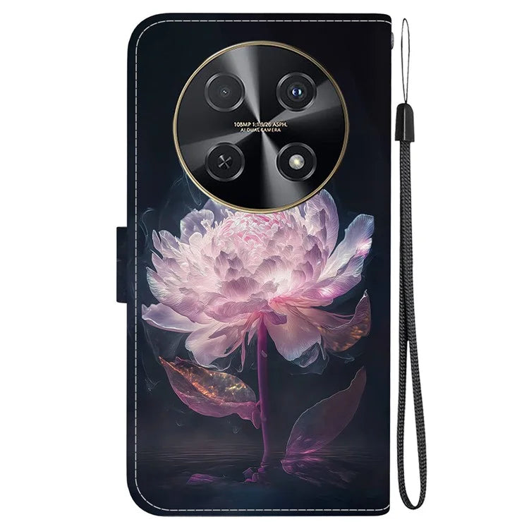 For Huawei nova 12i 4G Wallet Case Pattern Print PU Leather Phone Cover