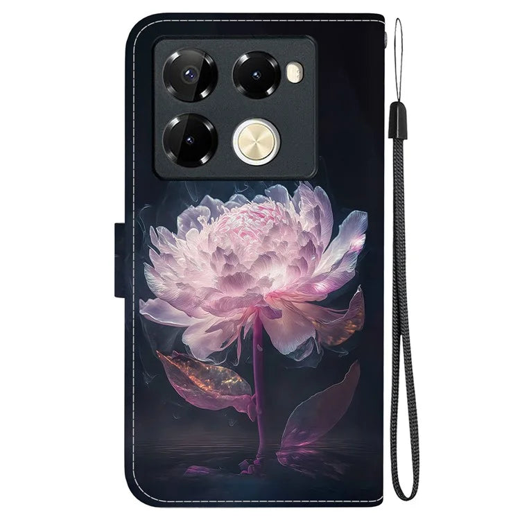 For Infinix Note 40 Pro 5G / 40 Pro+ Leather Case Pattern Print Wallet Phone Cover