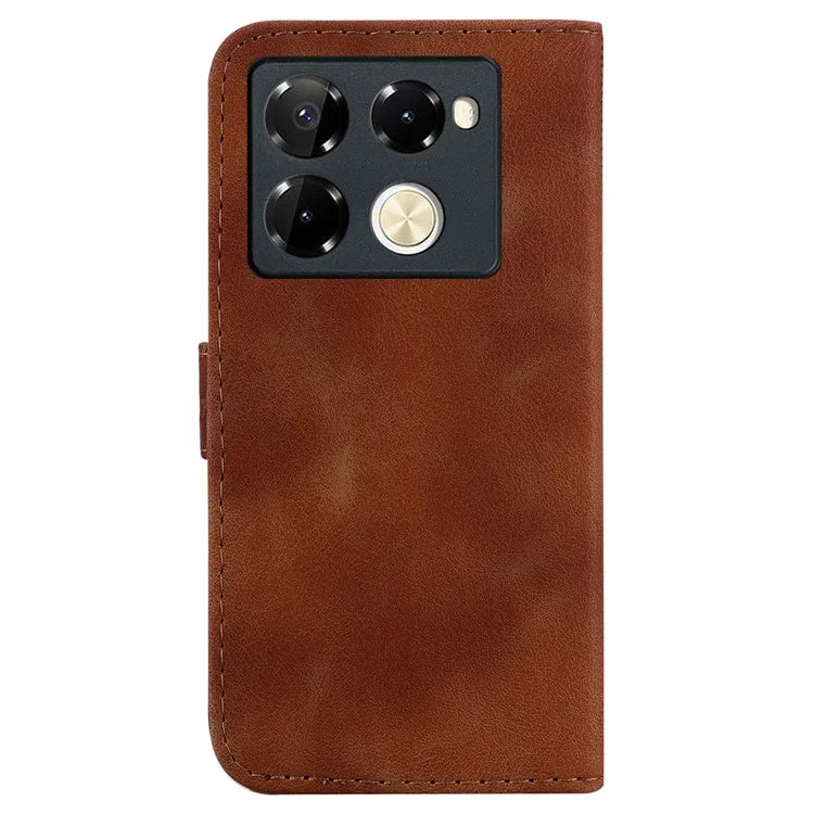 For Infinix Note 40 Pro+ / Note 40 Pro 5G Cell Phone Case 7-Shaped Pattern PU Leather Cover