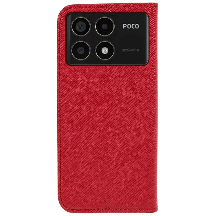 For Xiaomi Redmi K70 5G / K70 Pro 5G / Poco F6 Pro 5G Case Wallet Leather Phone Cover Cross Texture
