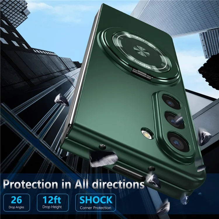 For Samsung Galaxy Z Fold6 5G Case Magnetic Kickstand Hard PC Shockproof Protective Cover