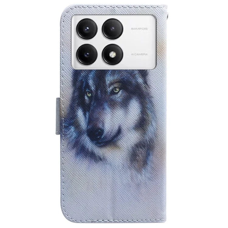 For Xiaomi Poco F6 Pro 5G / Redmi K70 5G / K70 Pro 5G Leather Case Pattern Print Wallet Phone Cover