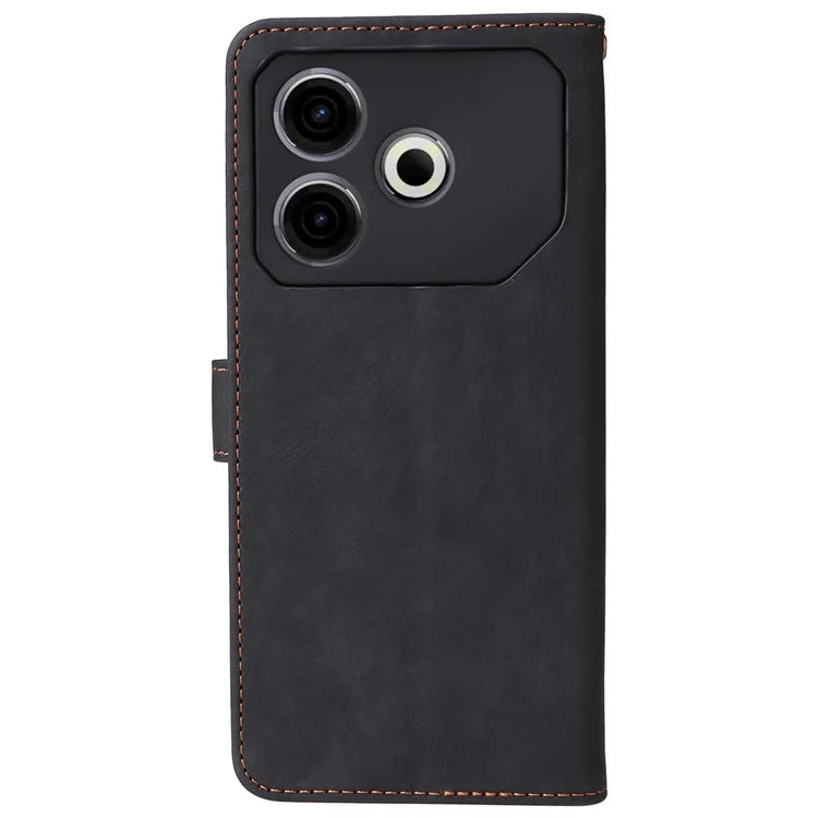 For TECNO Pova 6 Neo Case RFID Blocking PU Leather Wallet Stand Phone Cover
