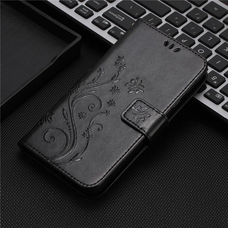 For Motorola Edge 50 Pro 5G Wallet Case Butterfly Flower Phone Leather Cover