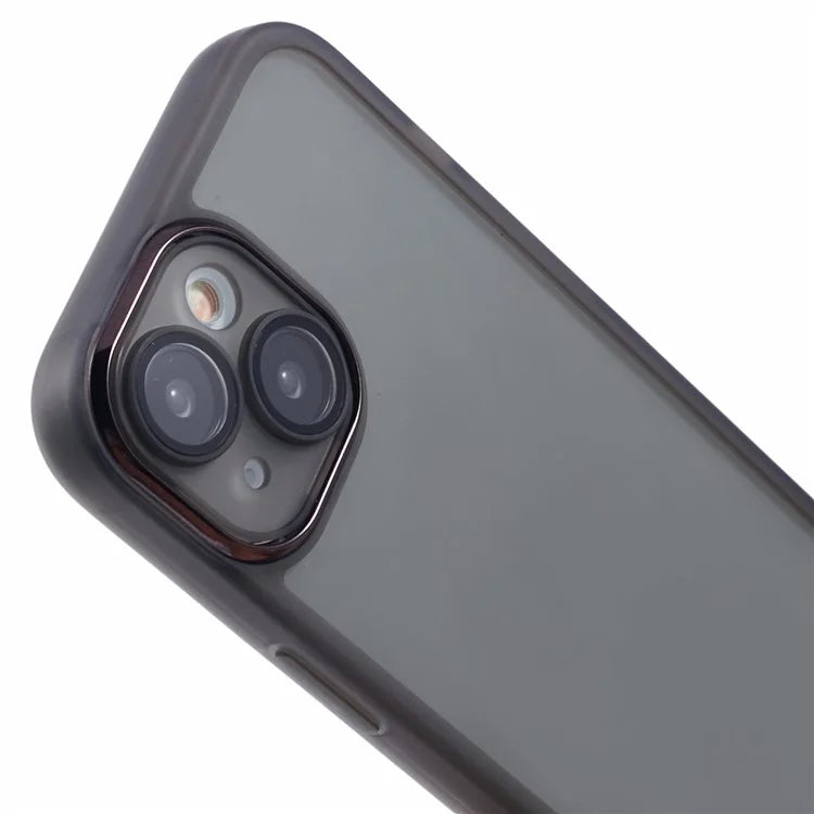 DKSM Series For iPhone 15 Case Electroplated Camera Frame TPU Phone Cover