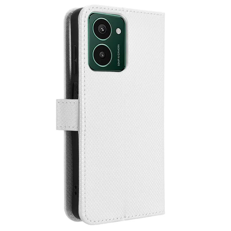For HMD Pulse / Pulse Pro / Pulse+ Case PU Leather Diamond Texture Protective Phone Cover