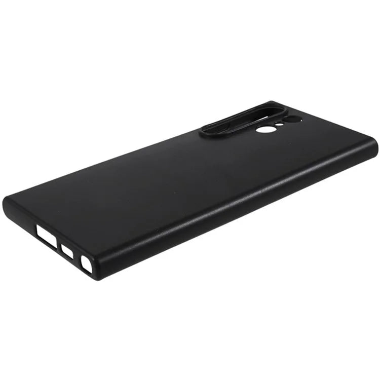 WANLONFENG MS Series for Samsung Galaxy S23 Ultra TPU Case Matte Phone Cover with Tempered Glass Screen Film