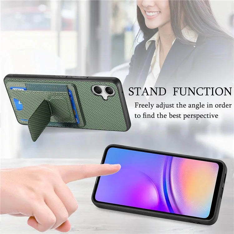C1-13 For Samsung Galaxy A05 4G Case Card Holder Leather Back Phone Cover with Kickstand