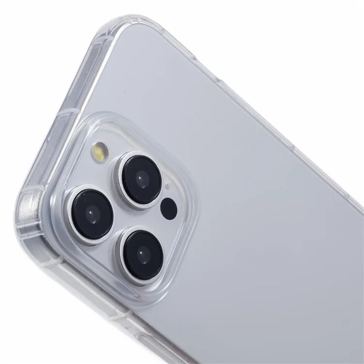 For iPhone 15 Pro Max Case TPU Anti-Scratch Clear Back Phone Cover