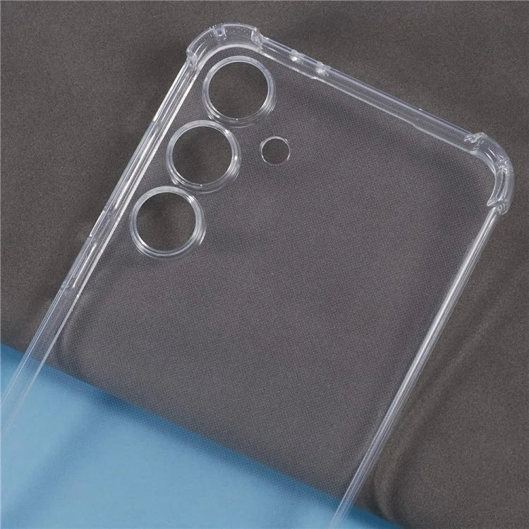 For Samsung Galaxy S24 FE Case TPU Clear Phone Cover Reinforced Corner