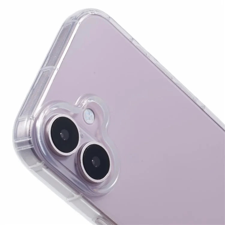For iPhone 16 Plus Case TPU Air Cushion Anti Drop Phone Cover (Big Rear Lens Hole)