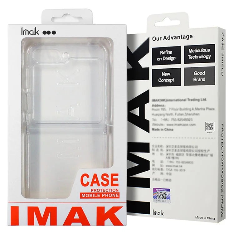 IMAK UX-6 Series for Motorola Razr 50 5G / Razr 2024 5G TPU Case Airbags Corners Clear Phone Cover